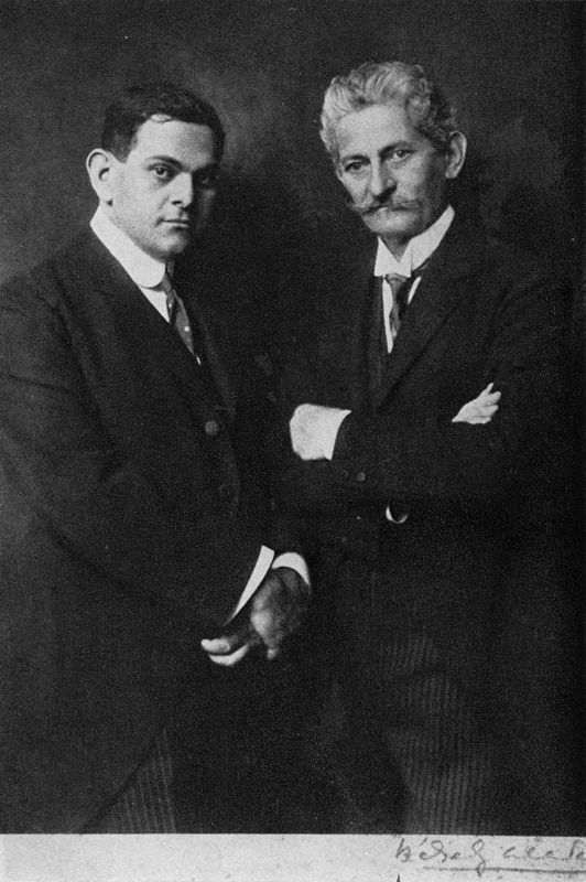 Kner Imre és édesapja, Kner Izidor