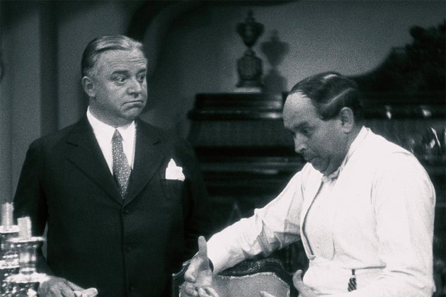 Csortos Gyula és Kabos Gyula a Hyppolit, a lakáj című 1931-es filmben. Kép forrása: cultura.hu
